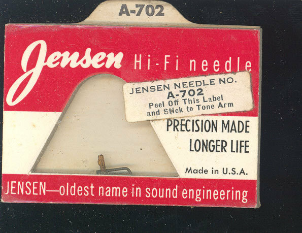 Jensen A-702 Astatic R-AG (M) needle – 33 45 78 rpm Osmium