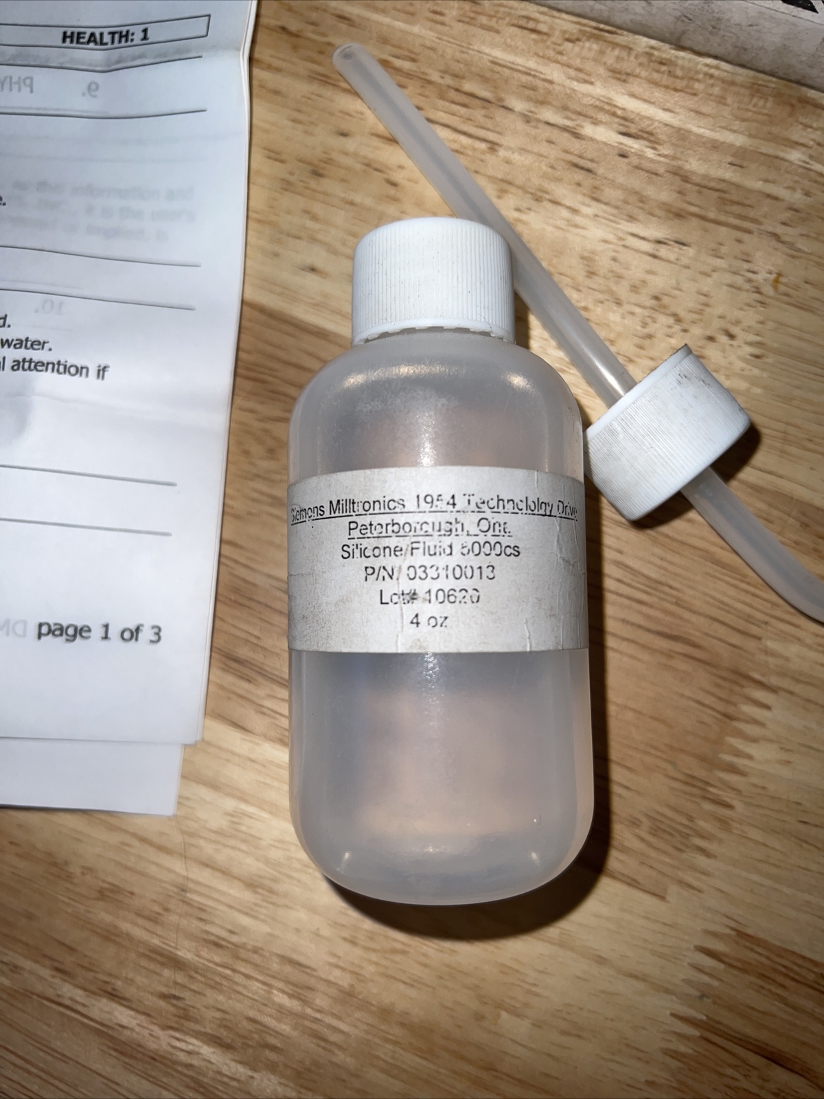 Nos Surplus Siemens E37/61 Damping Fluid 4oz