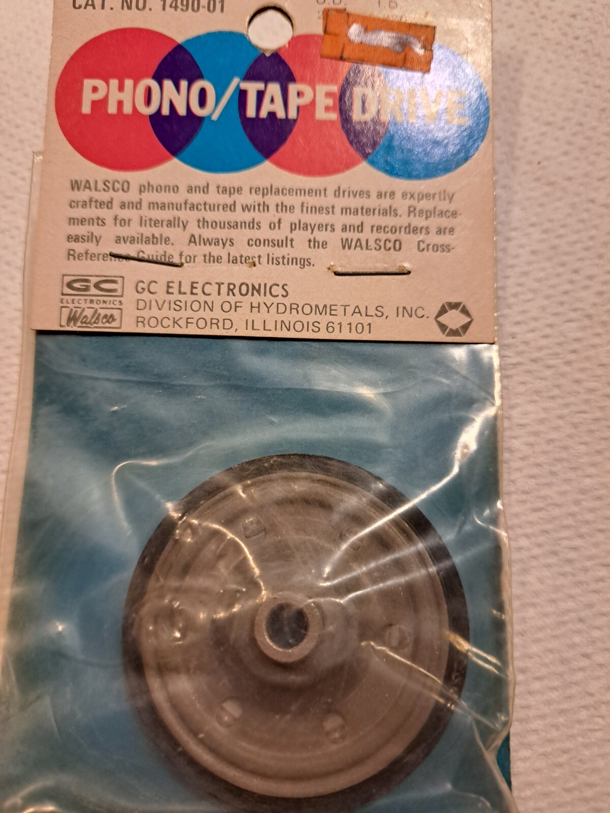Walsco 1490-01 Phono Drive Idler Wheel