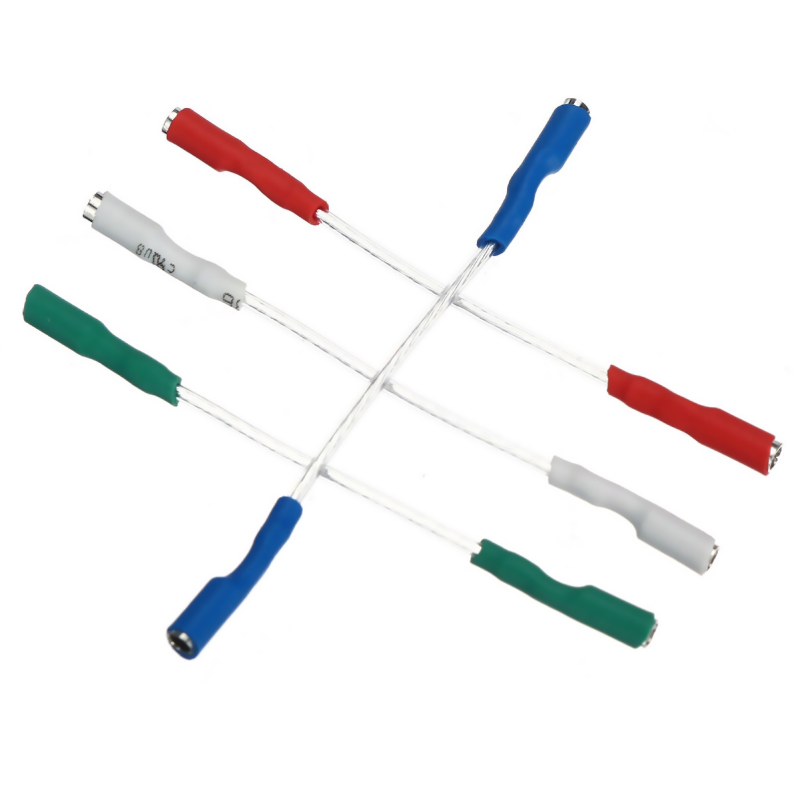 4Pcs 7N headshell wires OFC turntable leads phono cartridge cables replacement C