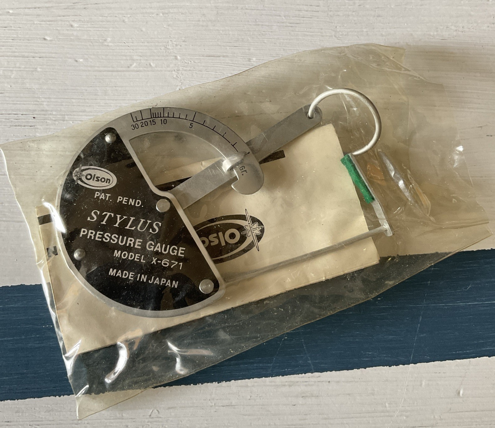 Olson Electronics X-671 VTG Turntable Stylus Pressure Gauge Japan Record Needle