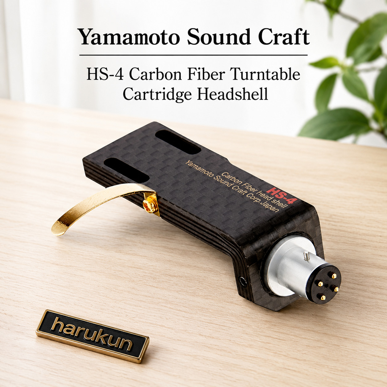 Yamamoto Sound Craft HS-4 Carbon Fiber Turntable Cartridge Headshell New