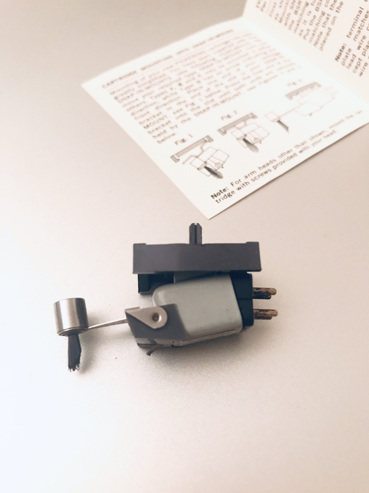 VINTAGE stylus Pickering V-15 AME-3 Cartridge dustamatic w Micro-magnetic mount