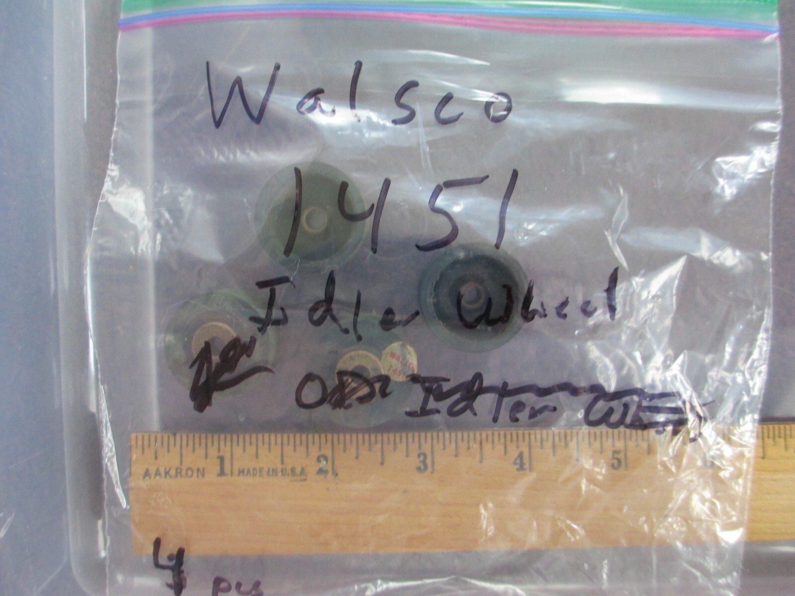 Lot of 4 Walsco 1451 Idler Wheels Phono Walsco GC General Cement C19