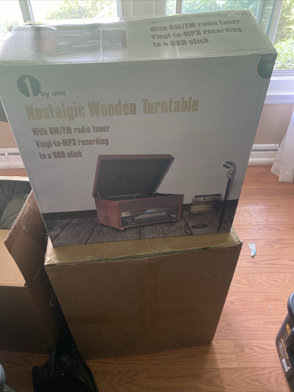 By One Nostalgic Wooden Turntable