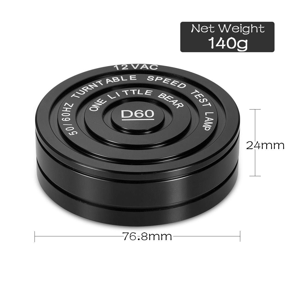 Stroboscopic Speed Tachometer Disc for Turntable LP Record Player – 50/60Hz