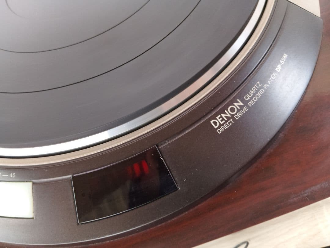 DENON DP-55M Restore Direct Drive Turntable S-Shaped Arm Serviced Smooth Move