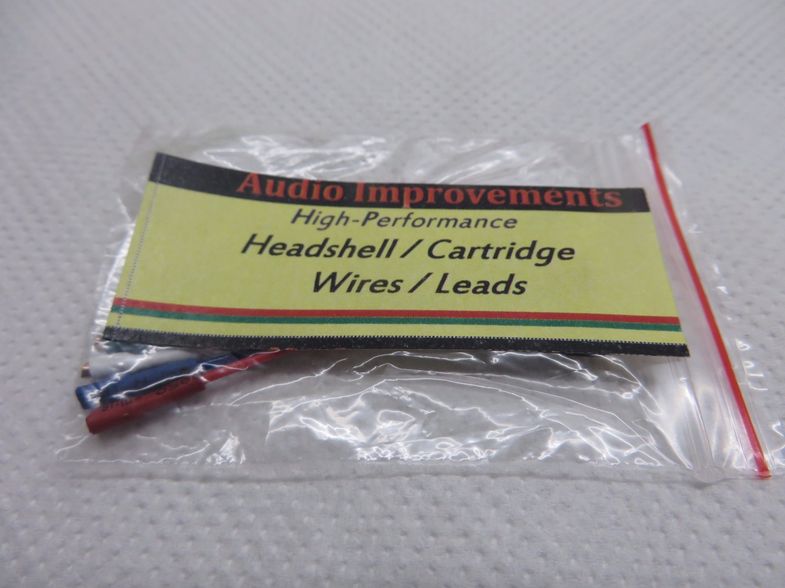 Turntable Headshell Cartridge Wires Leads Cables Gold Plated NEW