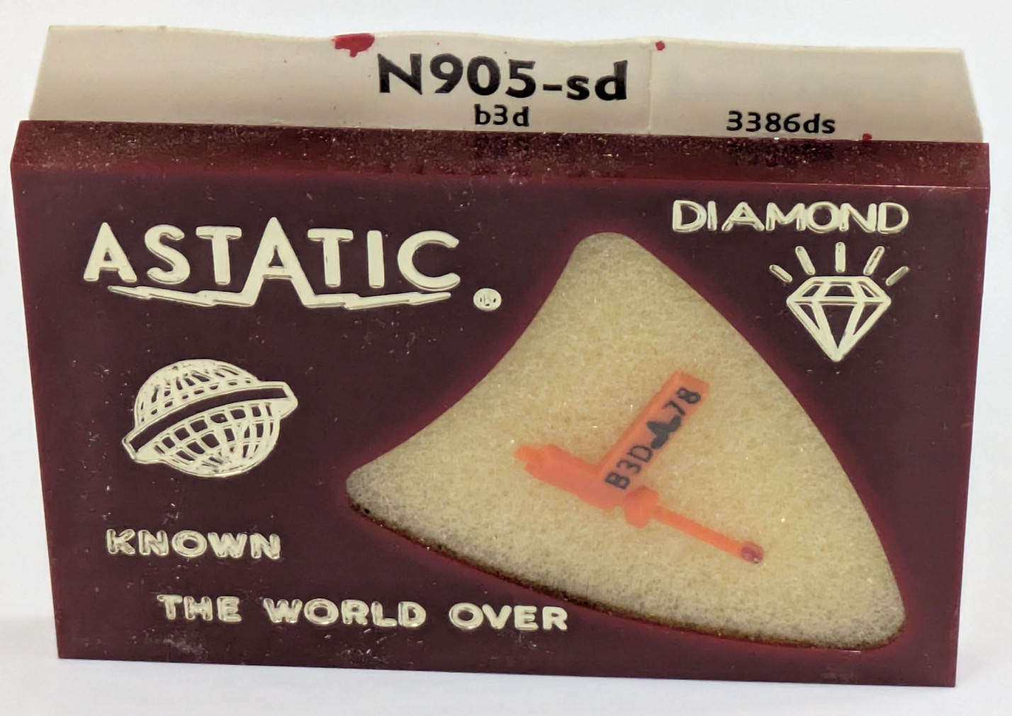 Astatic N905-sd Diamond Needle Tetrad-b3d 78 LP Record Player Stylus 144 3386DS