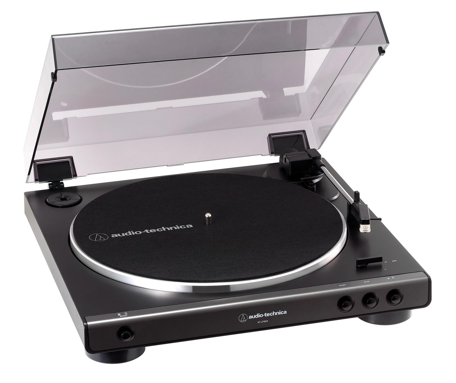 Audio-Technica AT-LP60X Automatic Belt-Drive Turntable 33/45 RPM Gunmetal