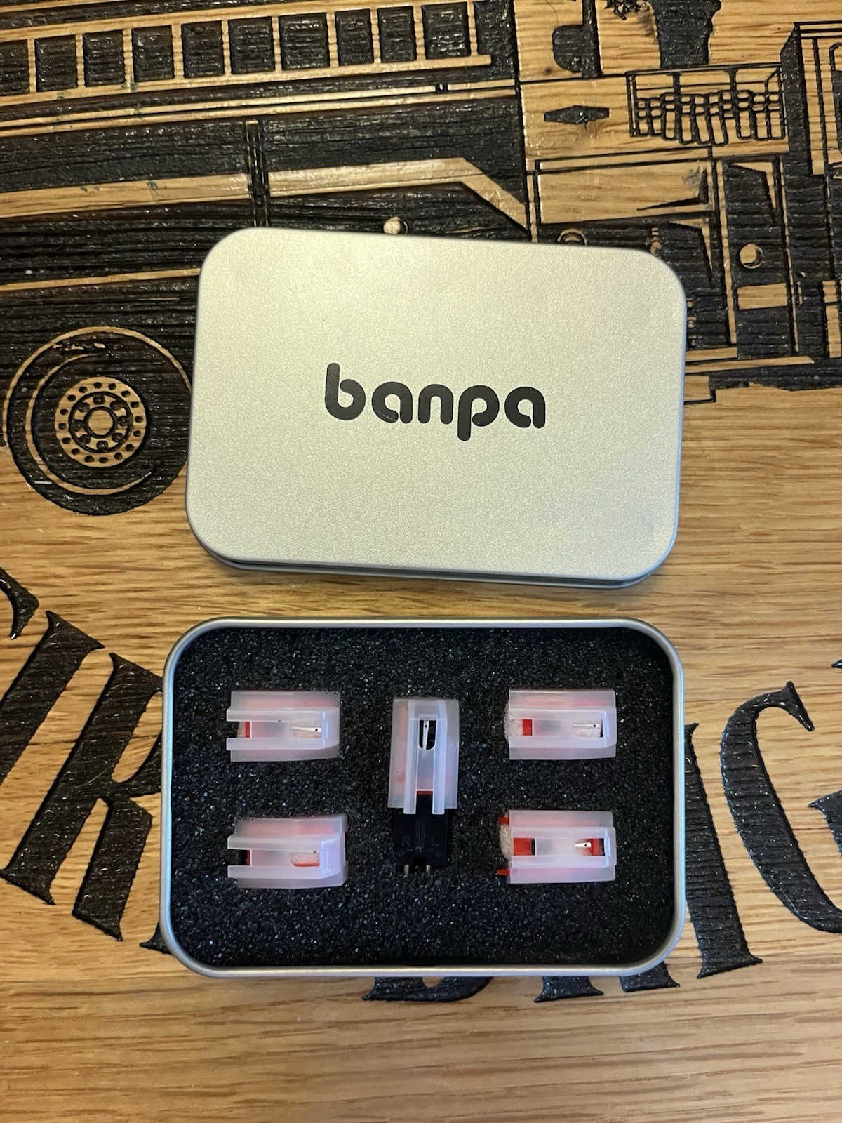 Banpa 5 Piece Record Player Needle With One Cartridge 