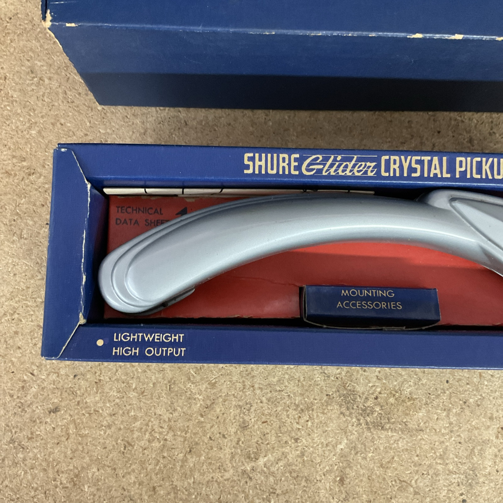 Shure Glider Crystal Pickup Phonograph Arm New Old Stock Wow