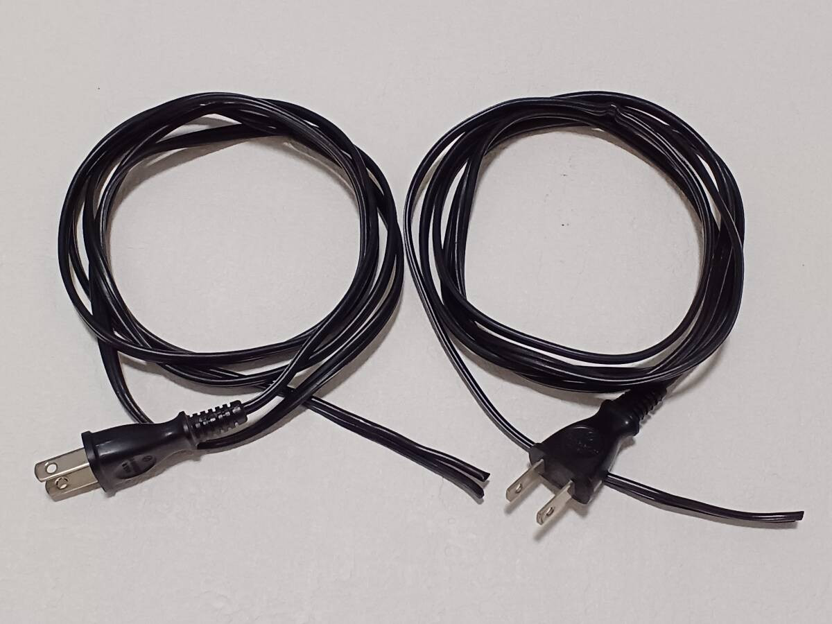 Lot 2 Technics SL1200 MK5G power cable removed length 175 cm genuine Used JP F/S