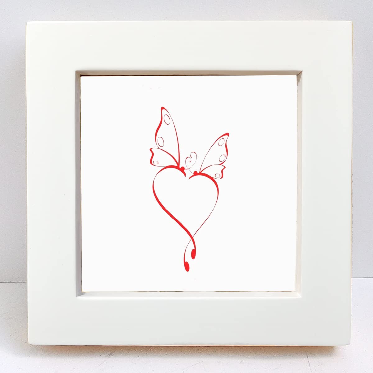 ZXT-parts 4×4 Picture Frame White, Small Square.Solid Wood 4×4, White