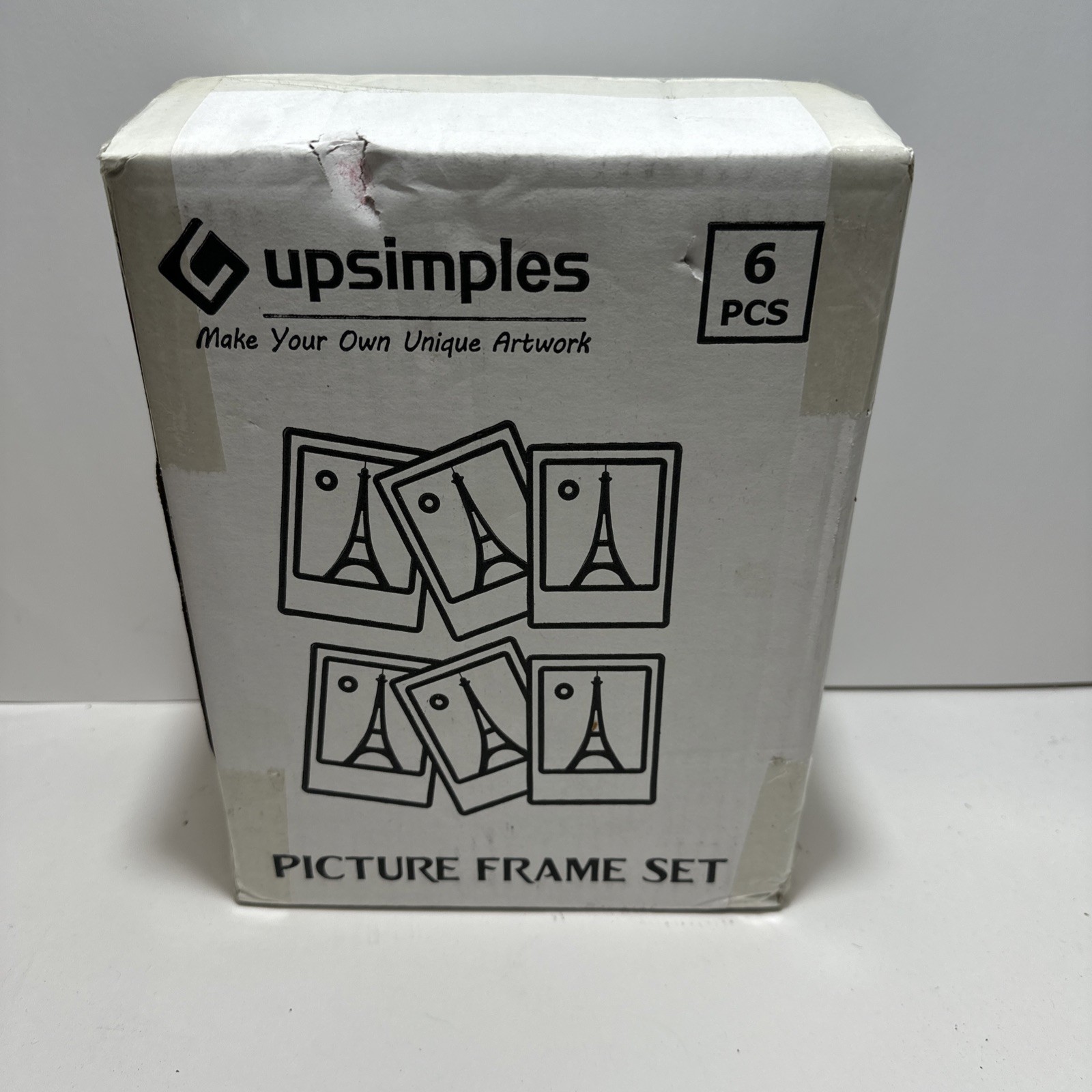 upsimples 5×7 Picture Frame Set of 6 , Made High Definition 5×7 , Black