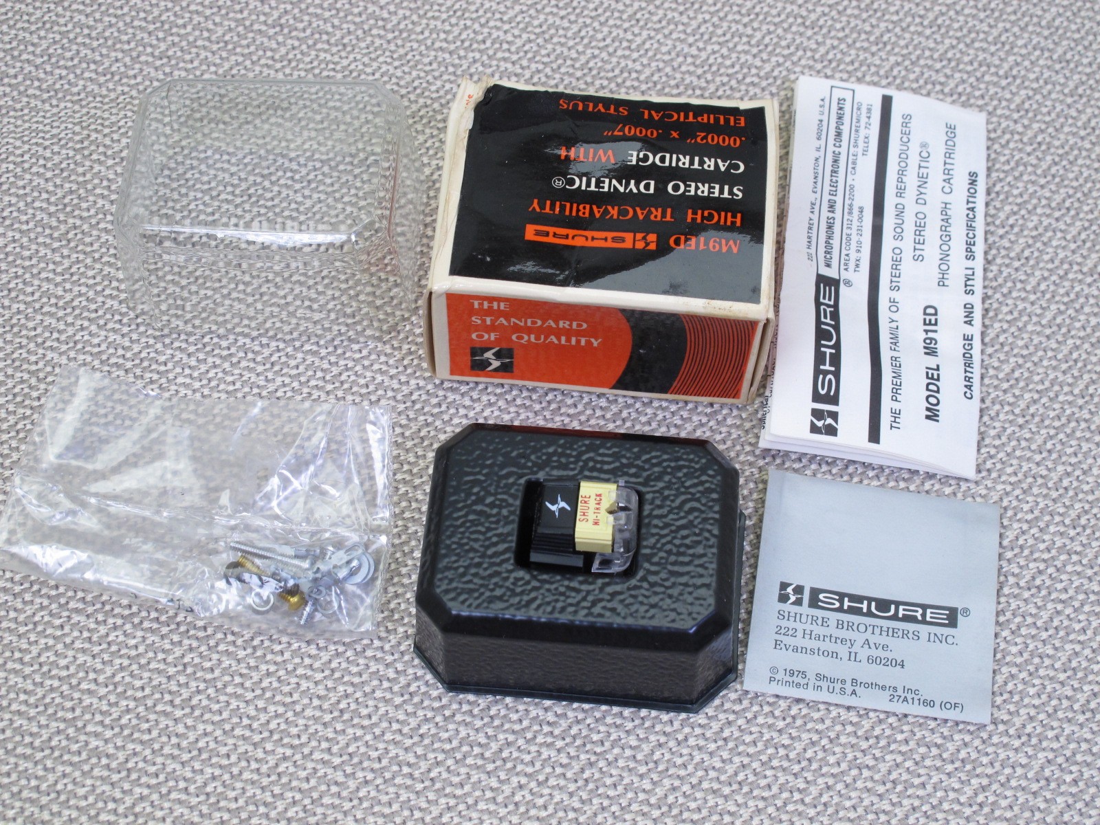 SHURE M91ED Stereo Cartridge in the Box [needs stylus]