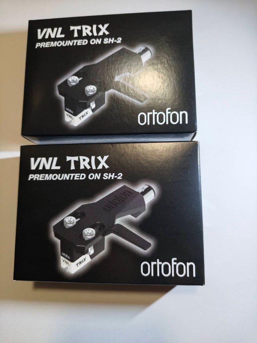 Ortofon VNL TRIX SH-2 Headshell MM DJ Cartridge Set of 2 with Box Near Mint