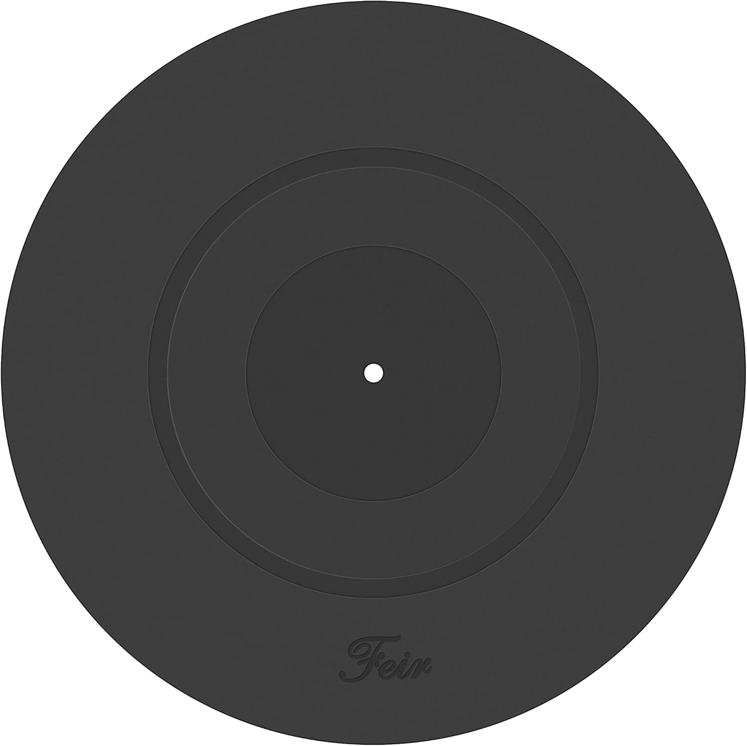 Turntable Platter Mat Black Rubber Silicone Design for Universal to All LP Vinyl