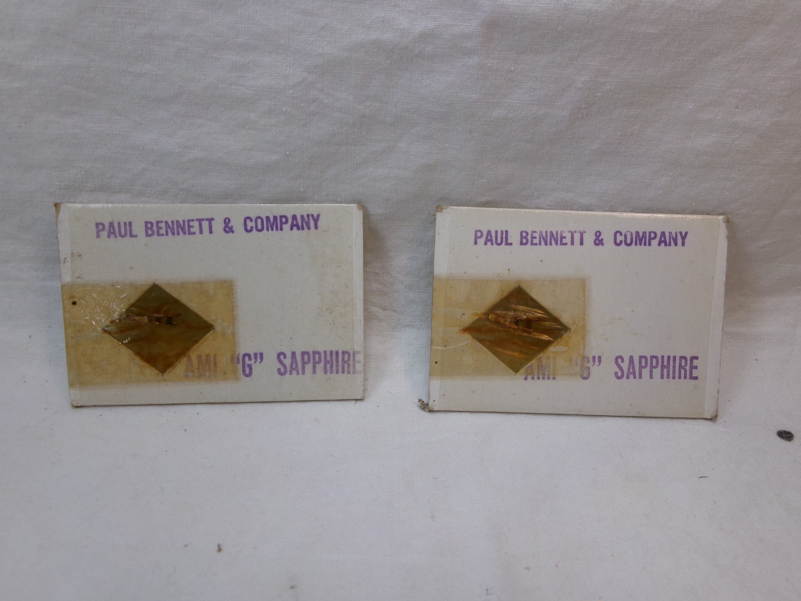 Lot of 2 Vintage Paul Bennett & Co Sapphire-Tipped Replacement Needle Jukebox
