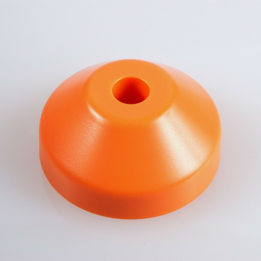 10 Brand New Orange Dome Shape 45rpm Turntable Adapters