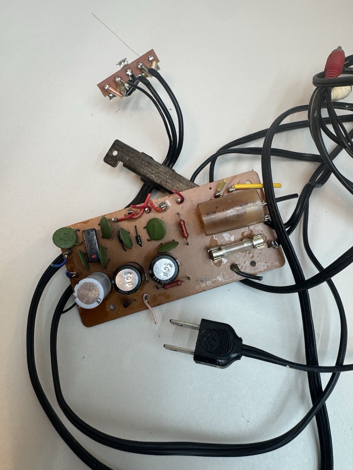 fisher mt 6250 turntable replacement input output power cord as pictured
