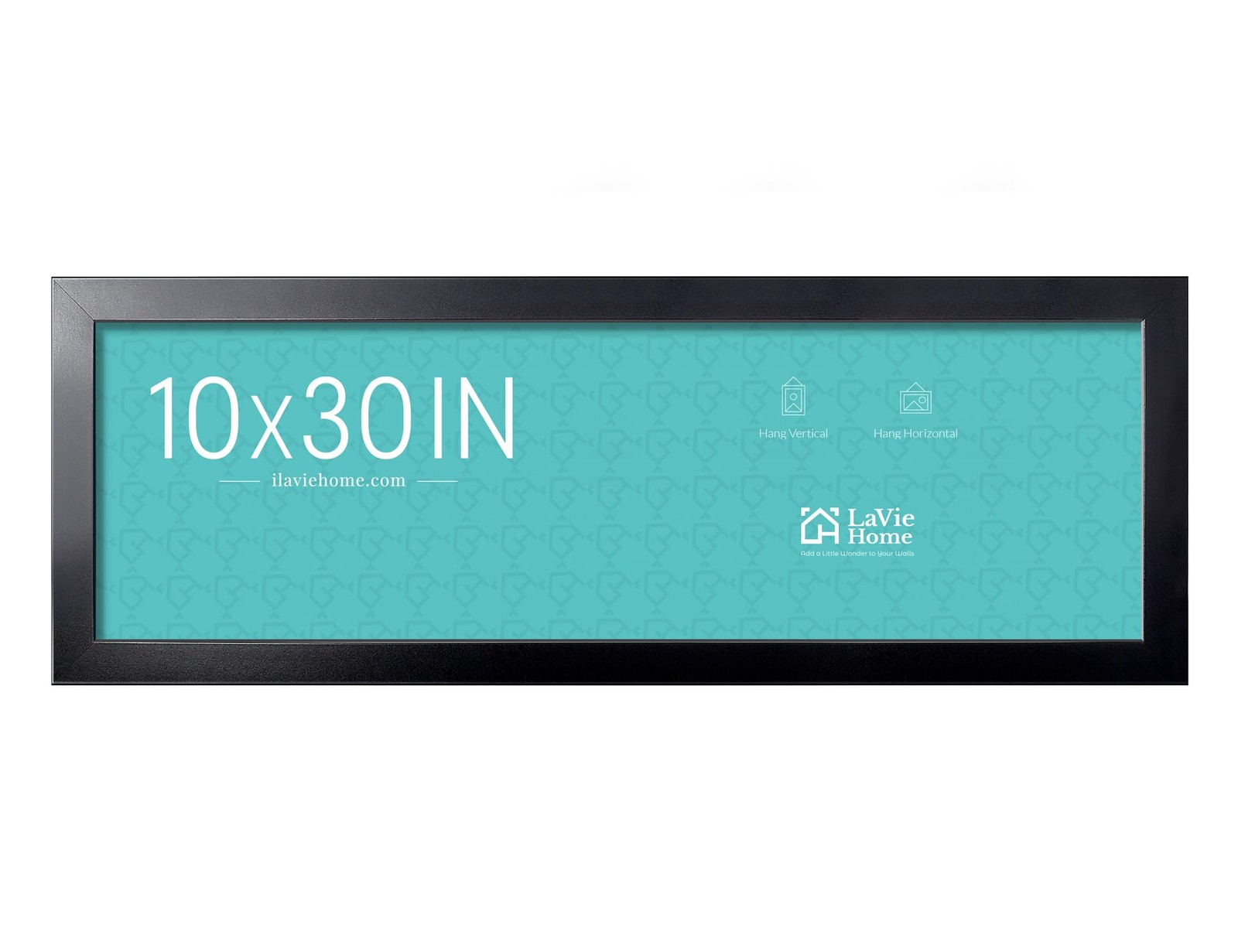 LaVie Home 10×30 Picture Frame Black, Panoramic 10×30, Black
