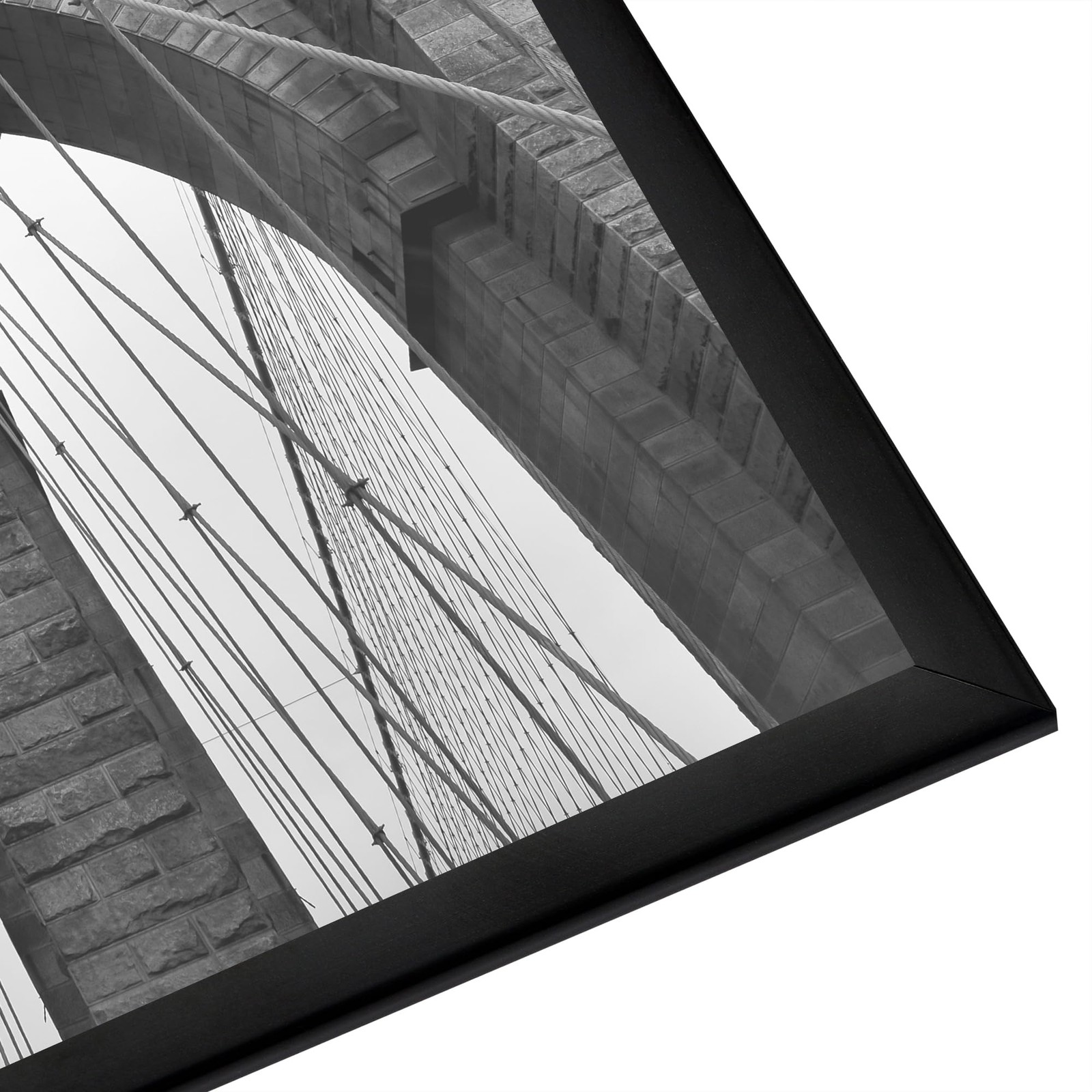 Americanflat 22×28 Poster Frame with Polished Front Cover – 22×28, Black