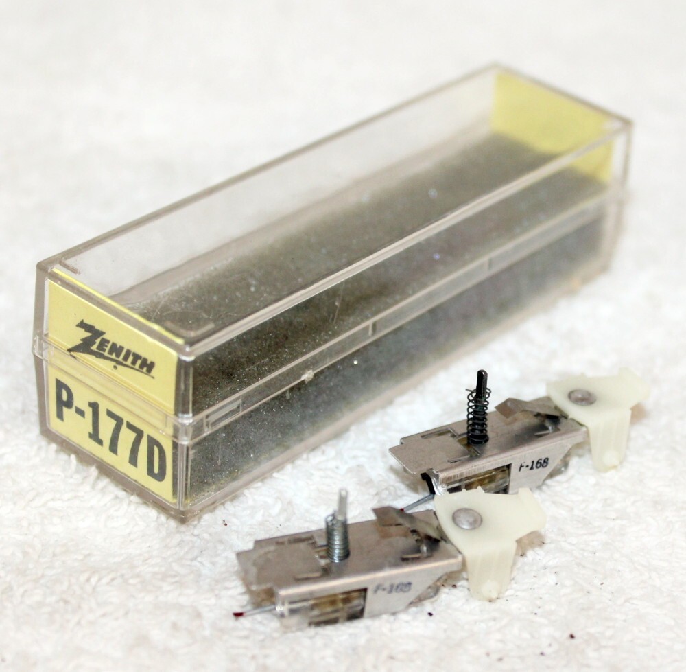 Zenith P-177D Phono Cartridge ~ Jewel Box of 2 ~ NOS