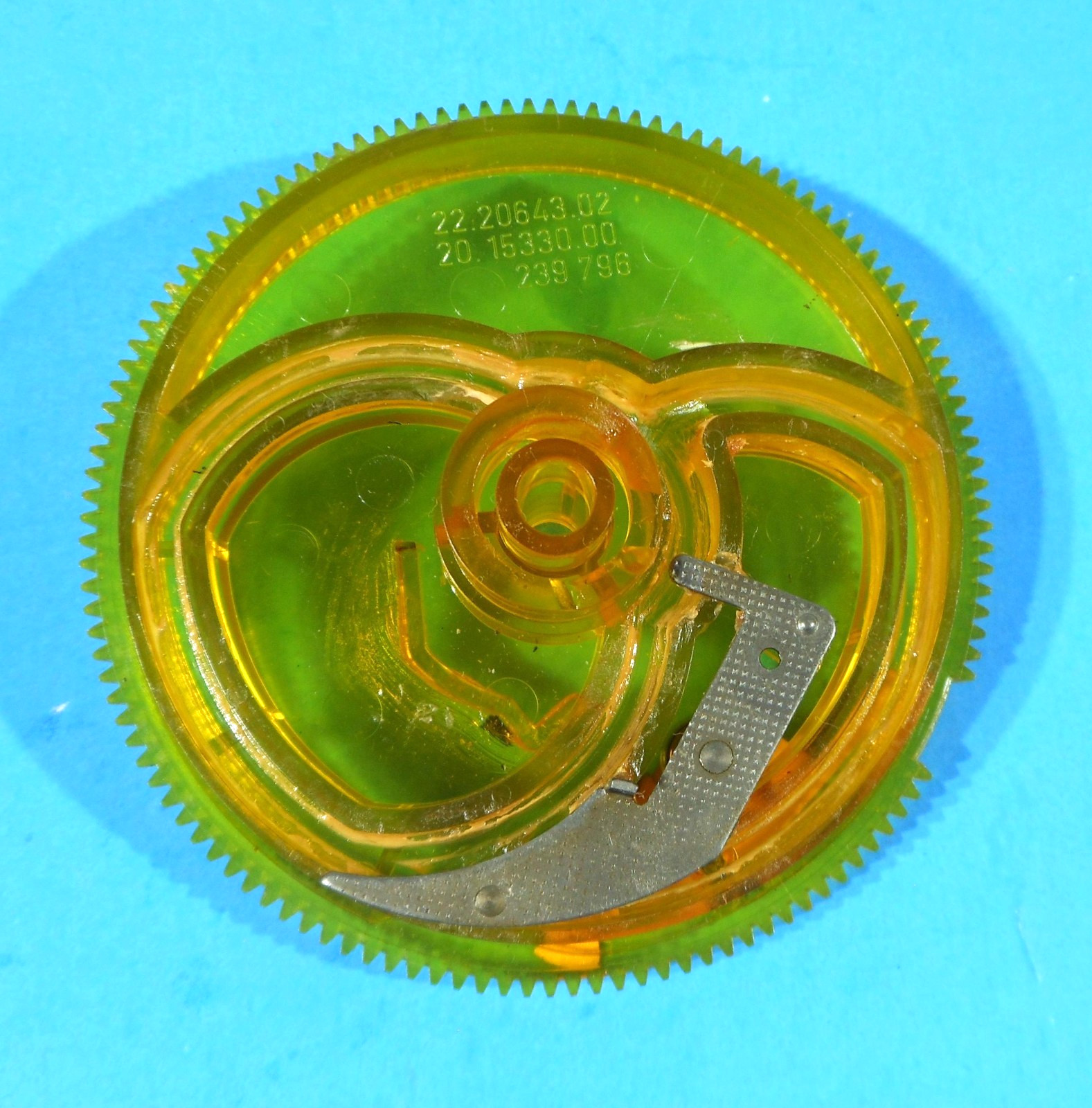 DUAL 1237 CAM WHEEL ASSEMBLY NICE CONDITION TURNTABLE PARTS OR REPAIR