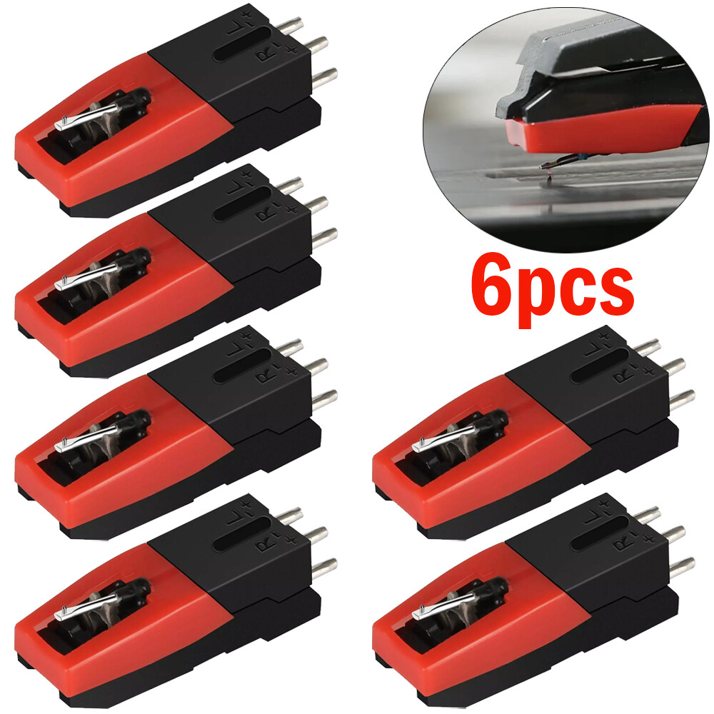 6x Turntable Phono Ceramic Cartridge with Stylus Needle for LP Record Player NEW