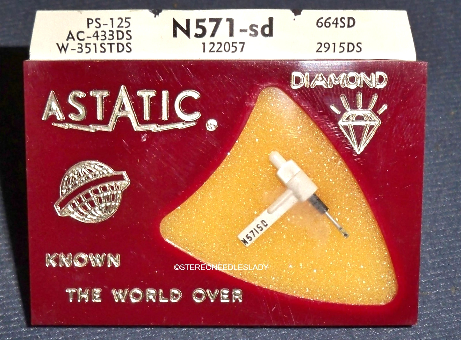 Astatic N571-sd STYLUS NEEDLE for RCA 122057 120695 RMP-205-2 for 650-DS73
