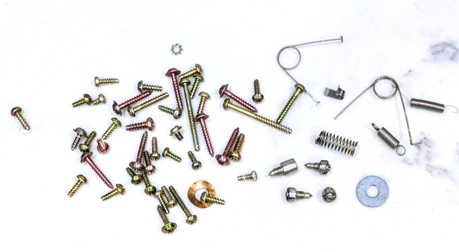 Lot Of 50+ Original Screws And Springs For Technics SL-3300 Turntable