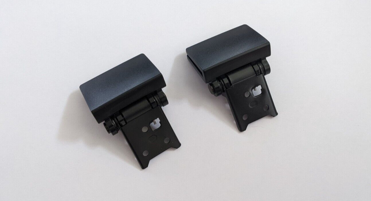 Lid Hinges for Akai turntable AP Q310. Pair of Hinges for dustcover