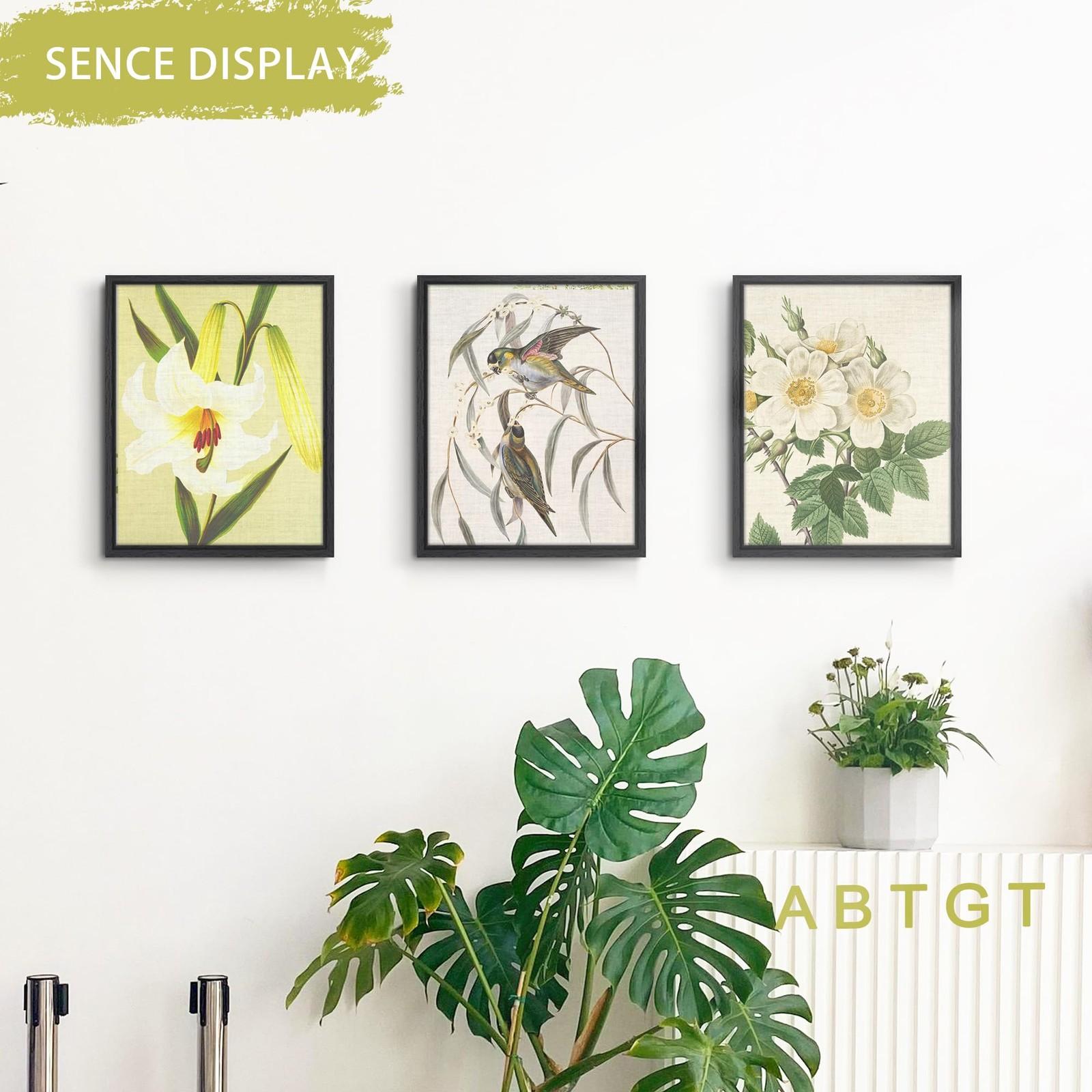 Abtgt 8×10 Canvas Floating Frame with 0.9″ Deep, Black Floater 8×10,