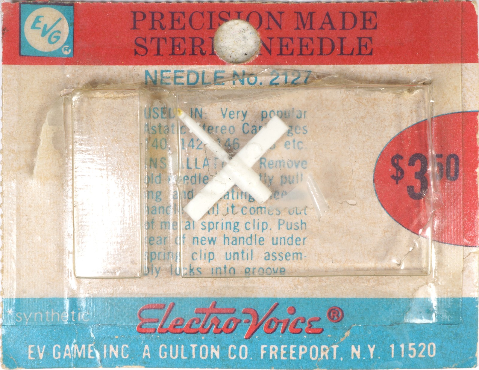 NOS Electro Voice EV 2127 Needle for Astatic N76 N75-7S N76D 146 148 346 348 602