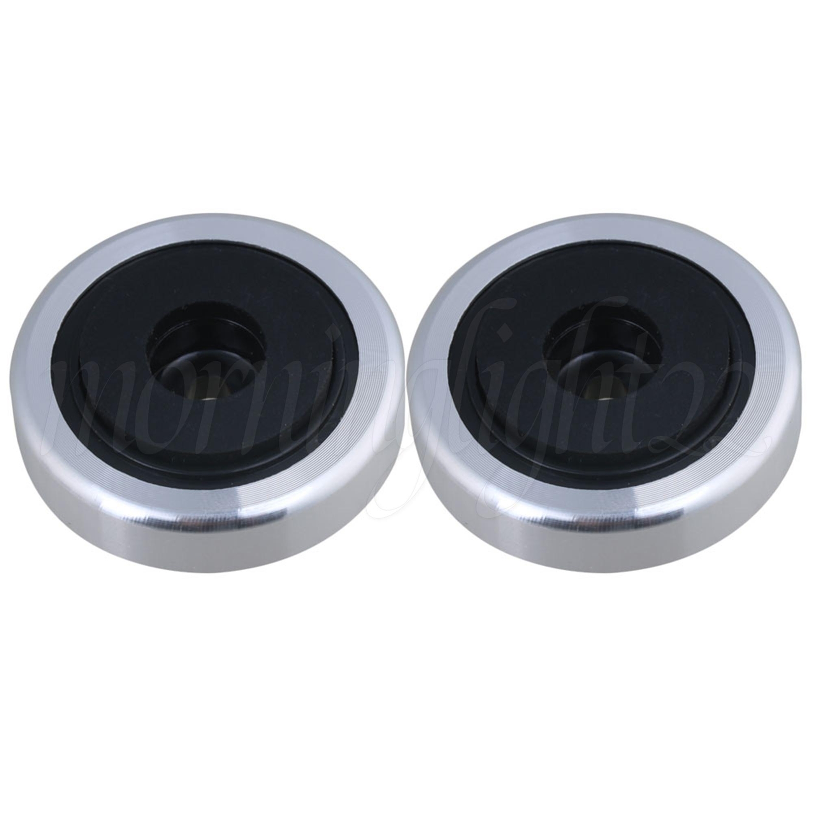 4PCS Aluminum Speaker Isolation Foot Pad for Turntable DAC Silver 1.57×0.47inch