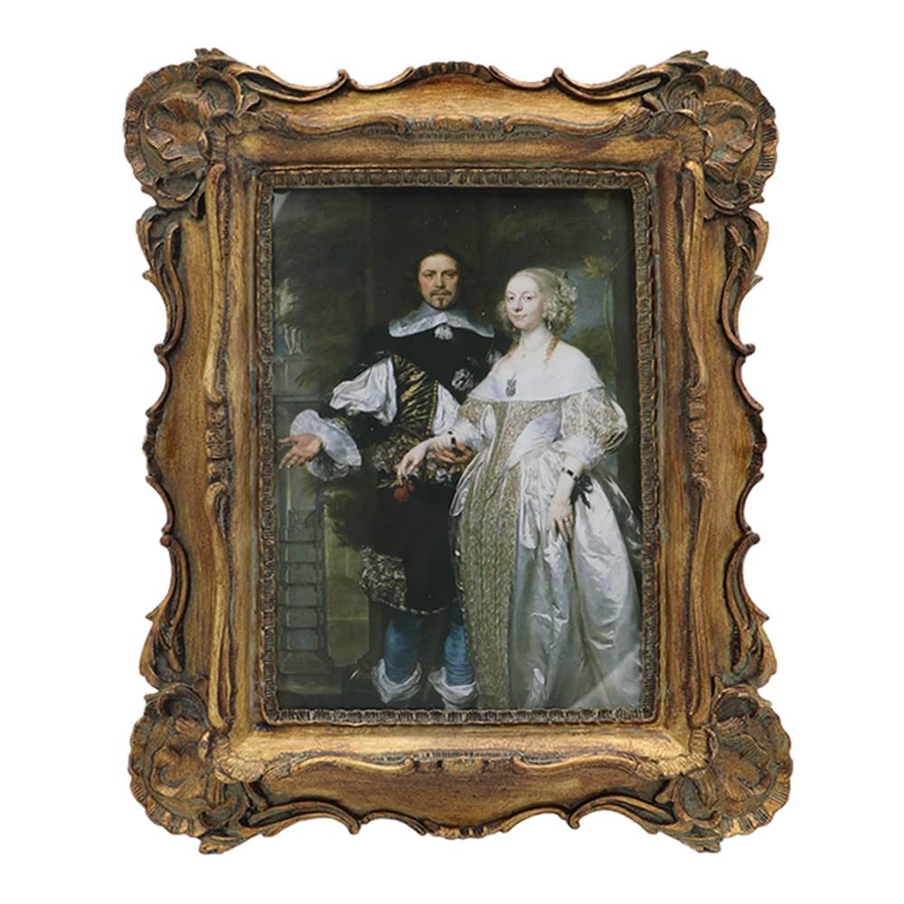 SYLVIA’S SHOP Vintage 8×10 Picture Frame, Antique Ornate 8×10, Bronze Gold