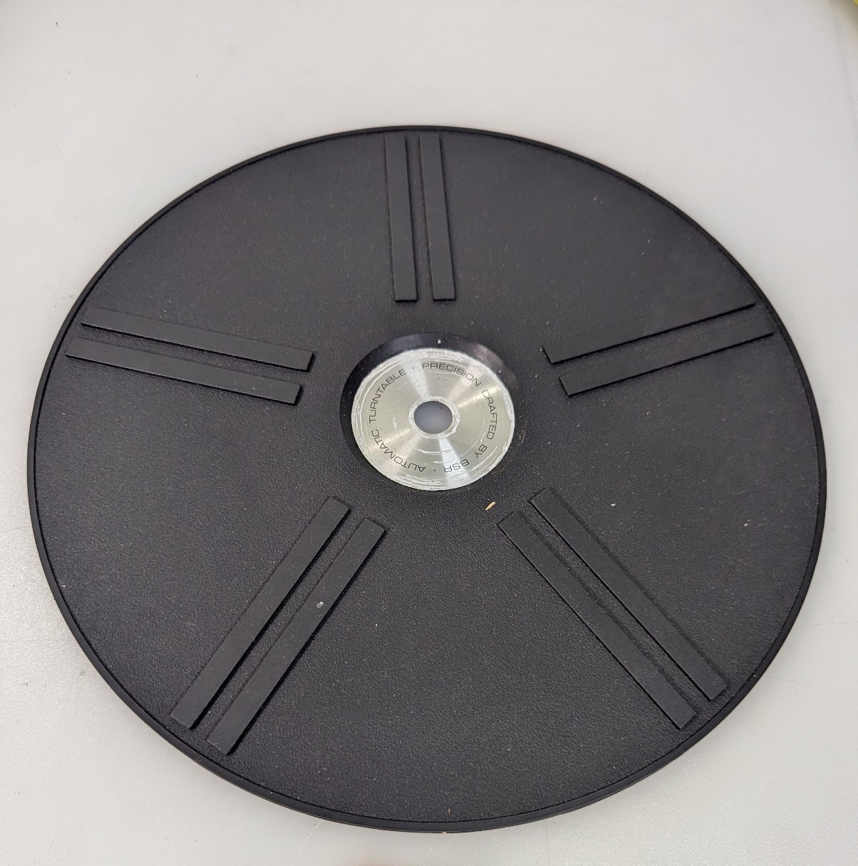 Vintage Turntable BSR 255SX parts:Matt,Platter,Levers,Spindle,Clips and more
