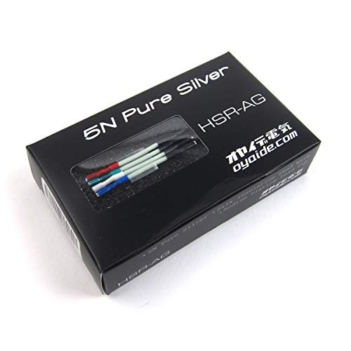 Oyaide HSR-AG 5N Pure Silver Headshell Leads for Turntable Cartridge Japan