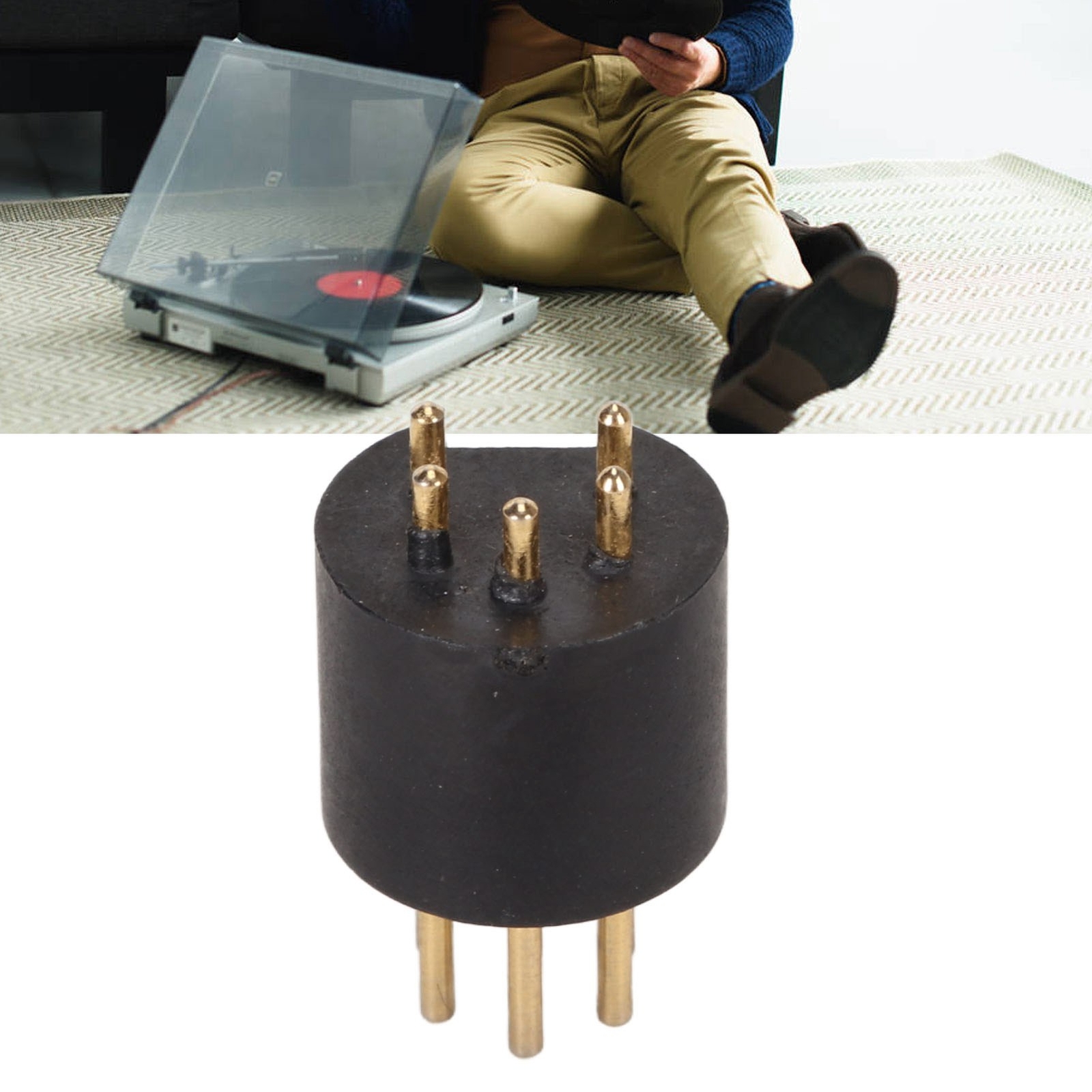 NEW Vinyl Turntable 5 Pin DIN Gold Plated Male Plug Tonearm DIN Plug Connector