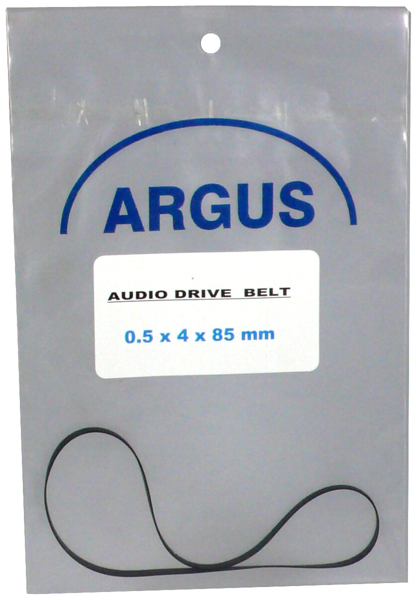 AUDIO / CD BELT : Diameter A = 85 mm x Thickness B = 0.5 mm x Width C = 4 mm