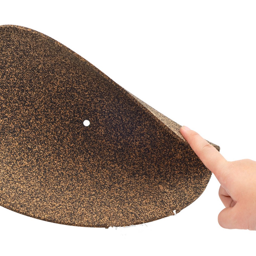 Cork & Rubber Turntable Platter Mat Disc Vinyl Record Player Anti-static Pad F