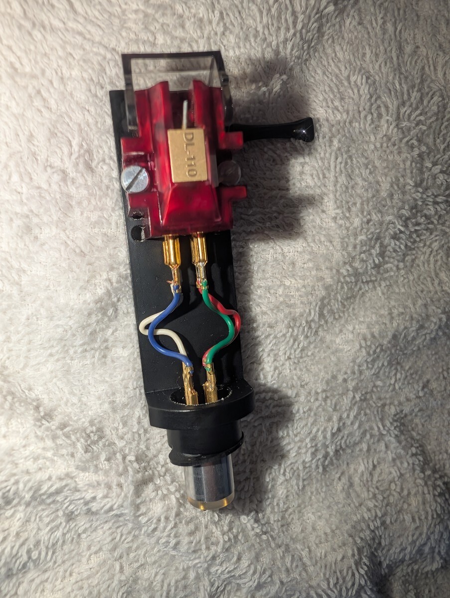 DENON DL-110 MC Cartridge w/ Audio-Technica Headshell Turntable Tested