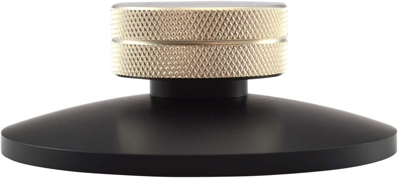 Stylish Black Silver Record Clamp for Turntables