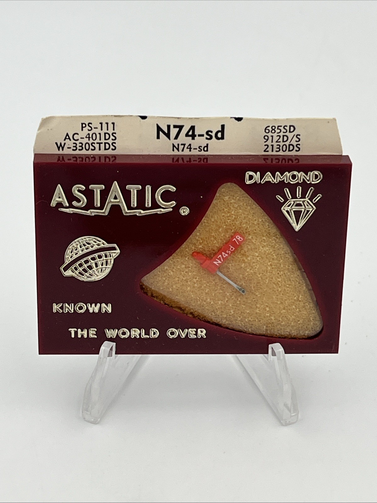 Astatic N74-sd Diamond/Sapphire Needle Stylus NOS 78 LP for 275D 349D 169-DS77
