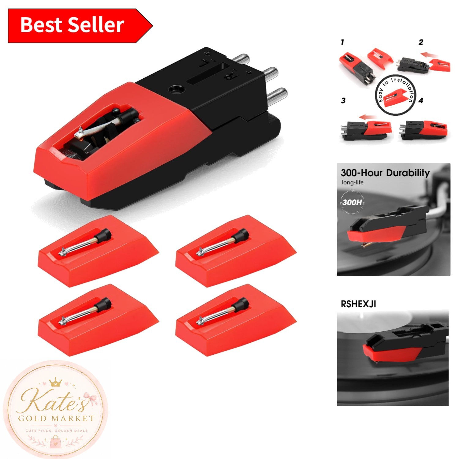 Expert-Approved Diamond Stylus Replacement Kit – Quick Install for Vinyl Lovers