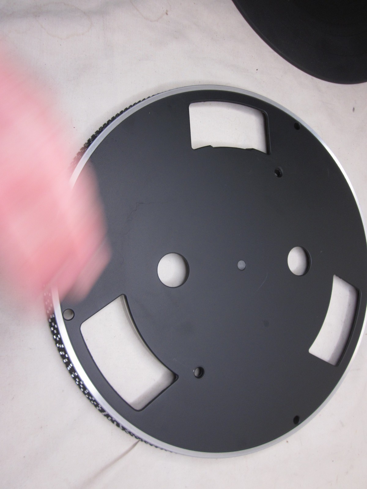 Technics turntable part SL-B3 SFTE 301-02 platter plate & SFTGB 20-01 mat pad