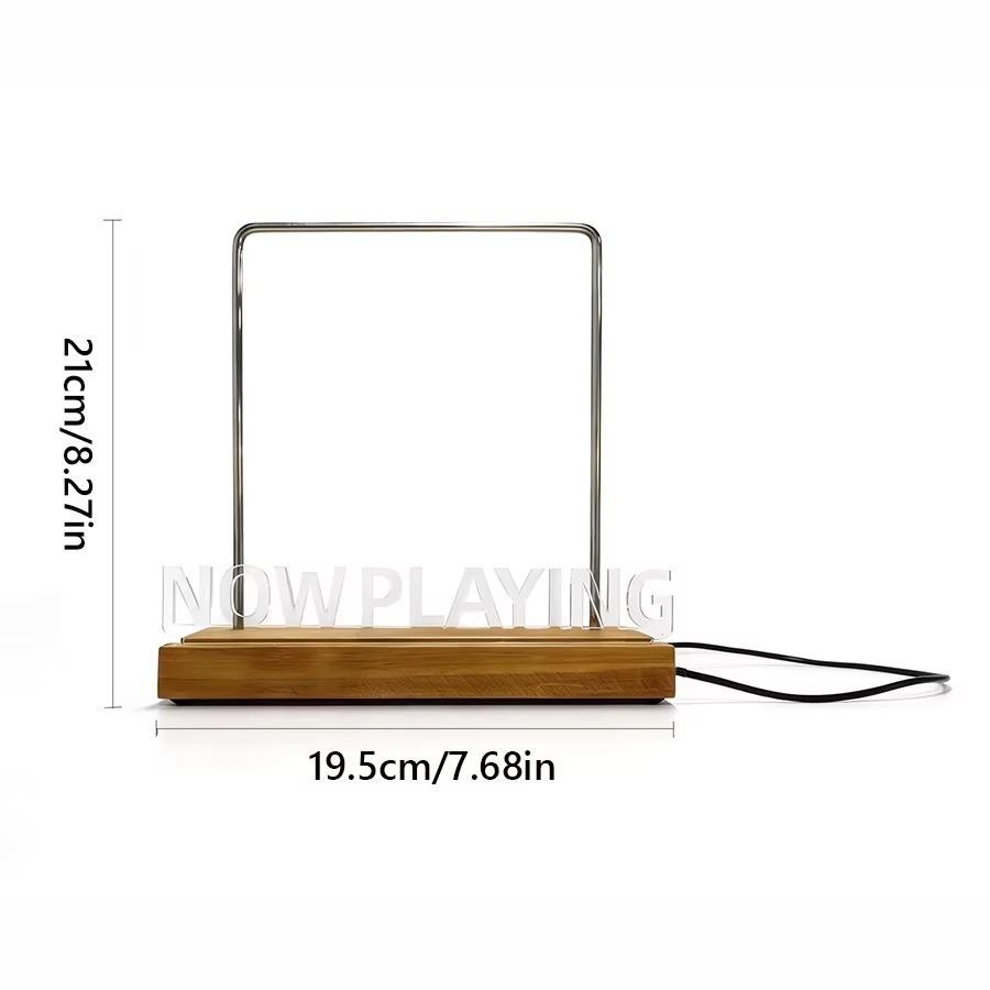 Now Playing Vinyl Record Display Stand Light Up Acrylic Holder (20cm / 7.8in)