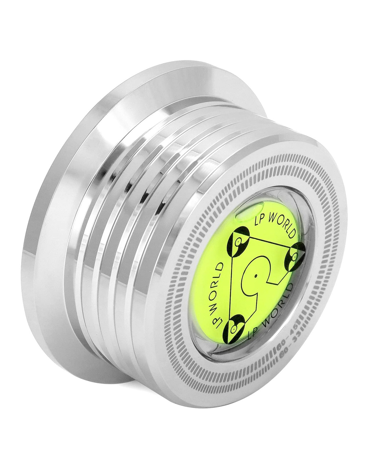 QWORK Record Weight Phono Disc Stabilizer, 60HZ Silver
