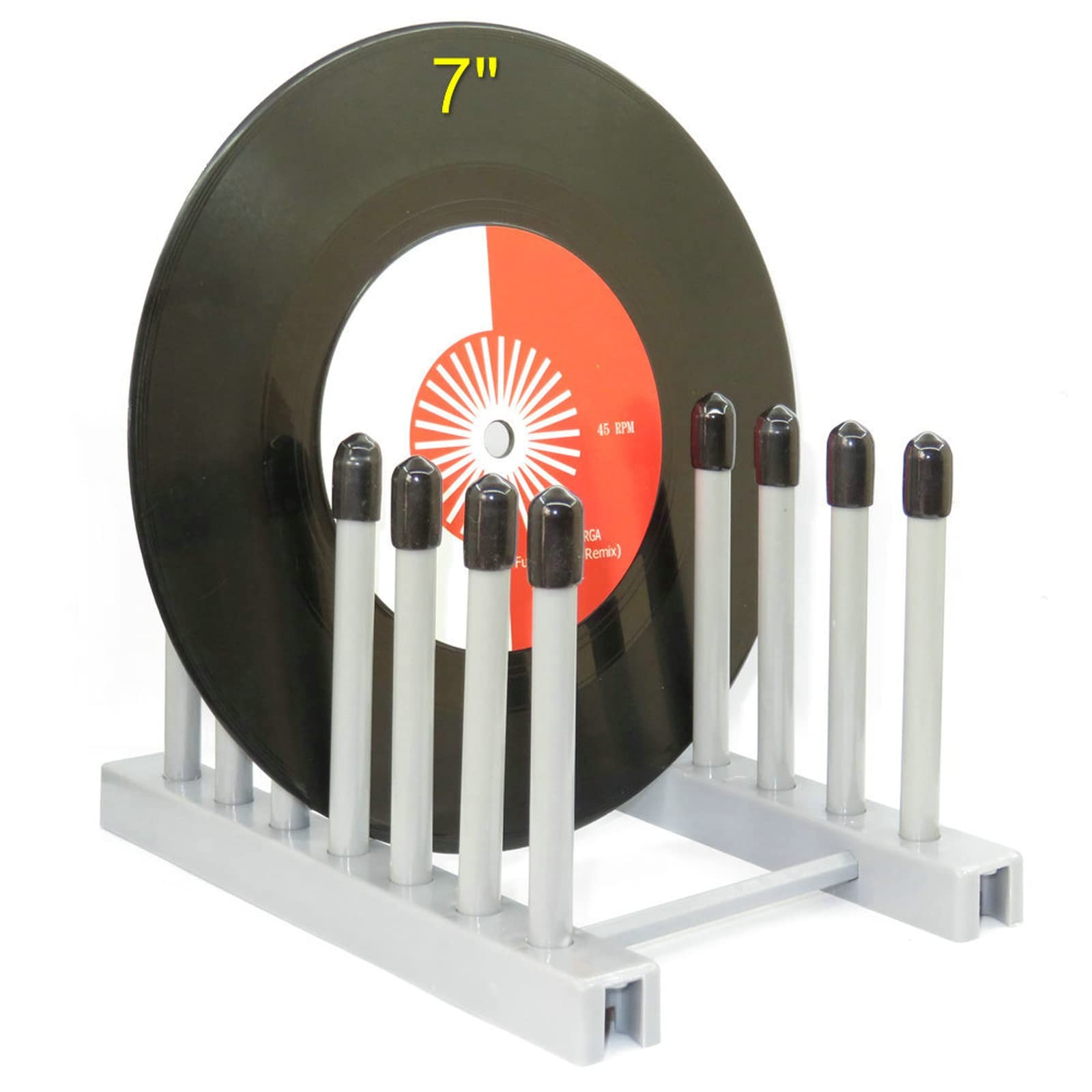 Vinyl Record Storage Holder Stand Rack , CD Display Stand, Cleaning Black